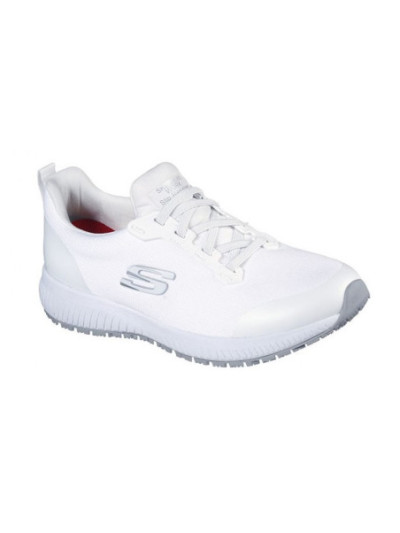 Skechers, 77222ec wht, deportivo elasticos trabajo blanco