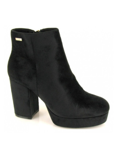 Mustang, 51190, botin terciopelo negro  de mujer