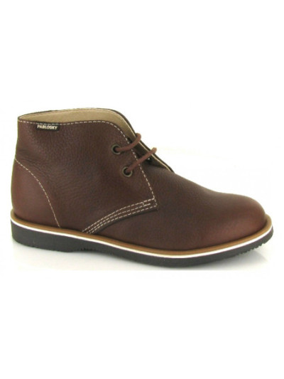 Pablosky, 705787, bota blucher marron de niño