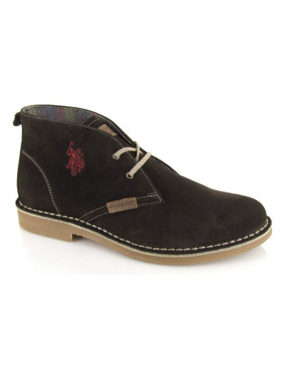 U.s. polo, amadeus, bota blucher chocolate de hombre