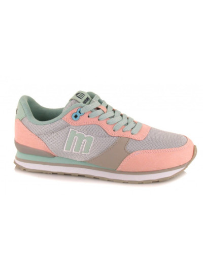 Mustang, 69362, deportivo blucher gris-rosa de mujer