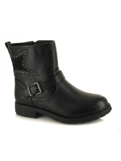 Mustang kids, 48082, botin negro de niña